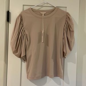 Rebecca Taylor Puff Sleeve T-Shirt Size Small